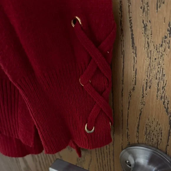 Michael Kors Red Crew Neck Sweater - Picture 3 of 5